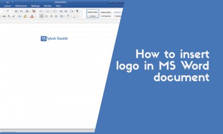How to insert logo in Microsoft Word document